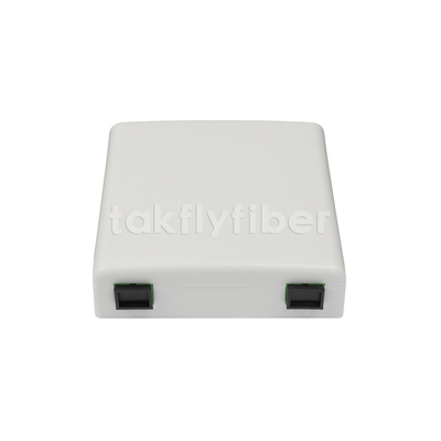 86 نوع FTTH Faceplate Box SC APC SC UPC 2 Port Fiber Optic Wall Outlet