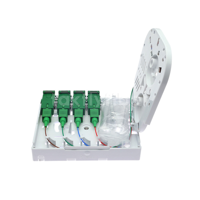 1 Core 2core 4core FTTH Faceplate SC LC Adapter UL94V0 ABS جدار تصاعد FTTH صندوق روزيت