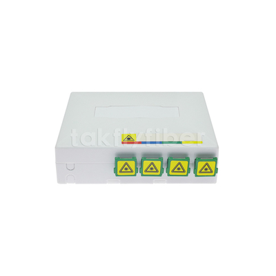 1 Core 2core 4core FTTH Faceplate SC LC Adapter UL94V0 ABS جدار تصاعد FTTH صندوق روزيت