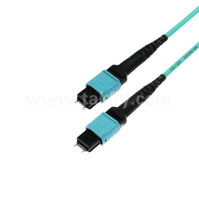 MPO/MTP Patchcord 16-Core SM/MM Trunk Cable Jumper Fiber Optic لمركز البيانات AI FTTX