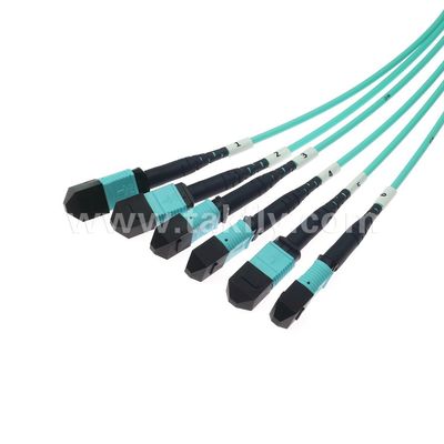 MPO/MTP Patchcord كابل الجذع 72-Core SM/MM Jumper Fiber Optic لمركز البيانات AI FTTX