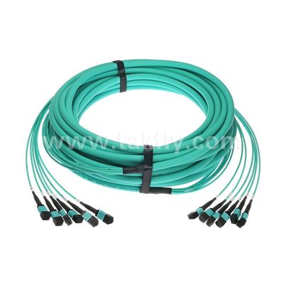 MPO/MTP Patchcord كابل الجذع 72-Core SM/MM Jumper Fiber Optic لمركز البيانات AI FTTX