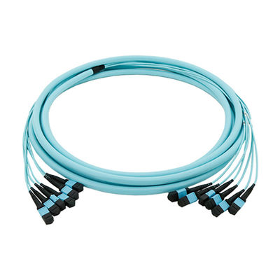 MPO/MTP Patchcord كابل الجذع 72-Core SM/MM Jumper Fiber Optic لمركز البيانات AI FTTX