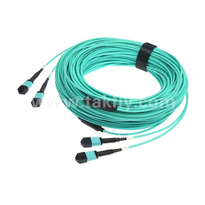 MPO/MTP Patchcord 24-Core Trunk Cable Jumper الألياف الضوئية لمركز البيانات AI FTTX