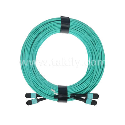 MPO/MTP Patchcord 24-Core Trunk Cable Jumper الألياف الضوئية لمركز البيانات AI FTTX