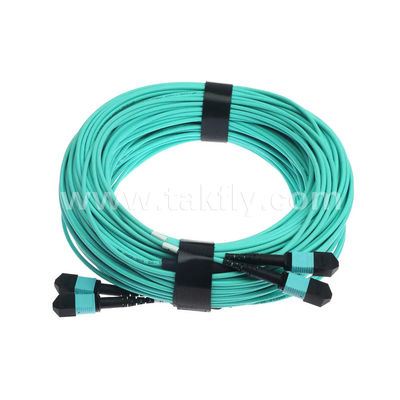 MPO/MTP Patchcord 24-Core Trunk Cable Jumper الألياف الضوئية لمركز البيانات AI FTTX