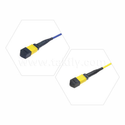 MPO/MTP Patchcord سلك الجذع المدرع SM/MM Jumper Fiber Optic لمركز البيانات AI FTTX Telecom