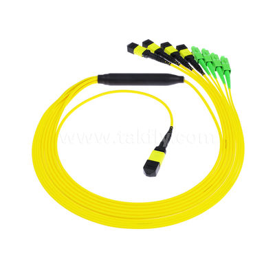 MPO/MTP Patchcord كابل Fanout Splitter SC/LC/FC/ST/MPO الألياف الضوئية لمركز البيانات AI FTTx Telecom