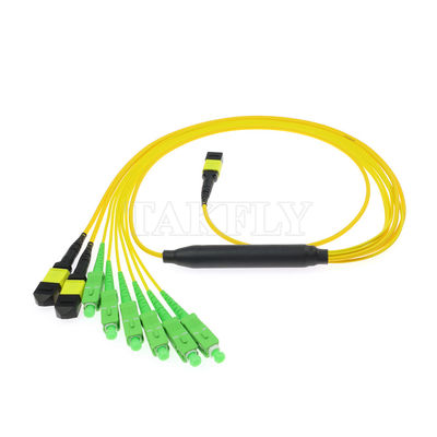 MPO/MTP Patchcord كابل Fanout Splitter SC/LC/FC/ST/MPO الألياف الضوئية لمركز البيانات AI FTTx Telecom
