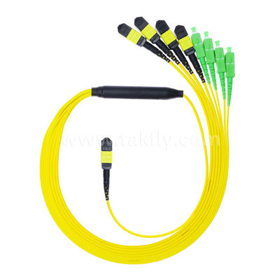 MPO/MTP Patchcord كابل Fanout Splitter SC/LC/FC/ST/MPO الألياف الضوئية لمركز البيانات AI FTTx Telecom