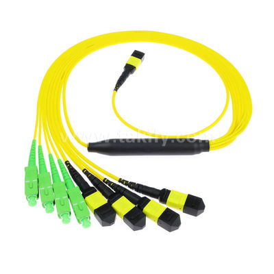 MPO/MTP Patchcord كابل Fanout Splitter SC/LC/FC/ST/MPO الألياف الضوئية لمركز البيانات AI FTTx Telecom