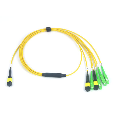 MPO/MTP Patchcord كابل Fanout Splitter SC/LC/FC/ST/MPO الألياف الضوئية لمركز البيانات AI FTTx Telecom