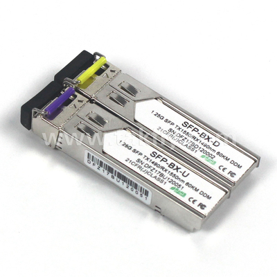 1.25 جيجابايت في الثانية SFP ناقل إرسال ثنائي الاتجاه MMF 2KM Reach Tx1310nm/Rx1550nm