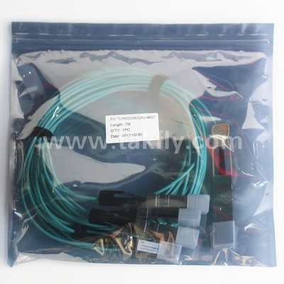 100Gb/s QSFP28 إلى 4x SFP28 كابل أوبتيكي نشط AOC كابل نقل بيانات سريع