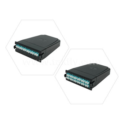 MPO/MTP إدارة لوحة التصحيح كاسيت نوع قابلة للنزول الألياف الضوئية لمركز البيانات FTTX الكابلات
