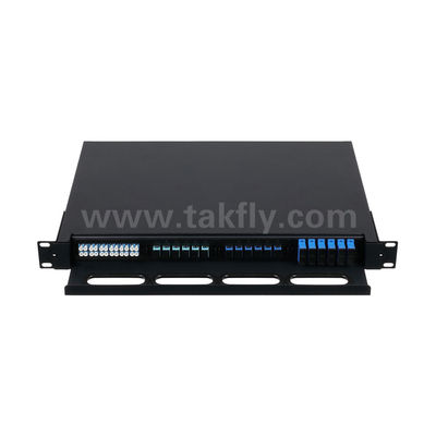 MPO/MTP إدارة لوحة التصحيح كاسيت نوع قابلة للنزول الألياف الضوئية لمركز البيانات FTTX الكابلات