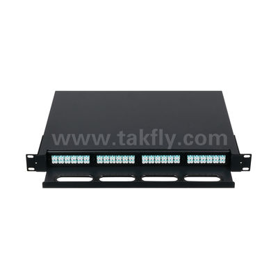 MPO/MTP إدارة لوحة التصحيح كاسيت نوع قابلة للنزول الألياف الضوئية لمركز البيانات FTTX الكابلات