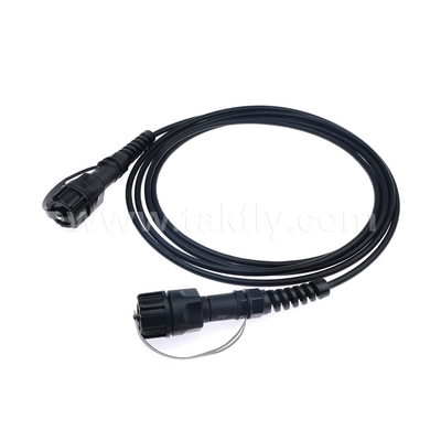 SM/MM MPO Patch Cord MTP Trunk Cable ODVA-MPO/MTP القفز المقاوم للماء لمركز البيانات FTTX