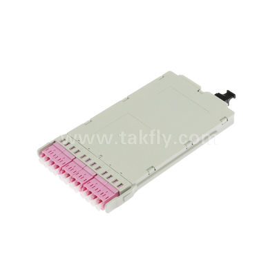 MPO/MTP كاسيتة وحدة متوقعة MPO/MTP-LC 12C الألياف الضوئية لمركز البيانات FTTX