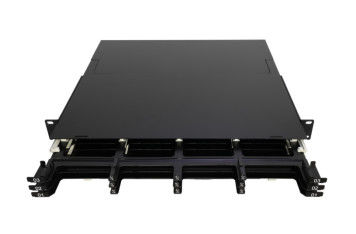 لوحة كاسيت MPO MTP ذات 144 جوهر مع واجهة رابط LC وعمق 200 مم لإدارة الألياف عالية الكثافة