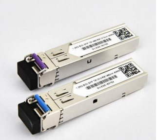 1.25 جيجابايت في الثانية جهاز استقبال SFP ثنائي الاتجاه، 40 كم وصول Tx1310nm / Rx1490nm