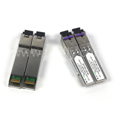 1.25G SFP BIDI منتقل بصري Tx1490/Rx1550nm 80KM SMF DDM LC CISCO JUNIPER HUAWEI متوافق