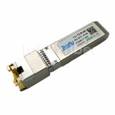 10GBASE-T SFP+ Copper Transceiver Compact RJ-45 مجموعة الموصولات