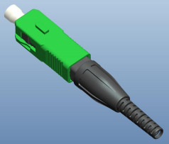 SC UPC/APC نوع Fast Fiber Optic Connector تقنية ميكانيكية مضمنة مع قطر الألياف 125μm 652 657
