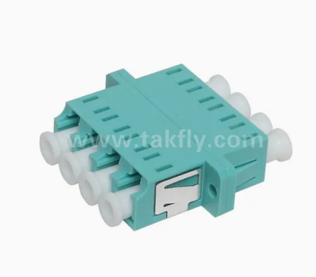 LC Quad APC Upc 4 cores Adapter الألياف الضوئية مع اللفافة Simplex و Duplex Style
