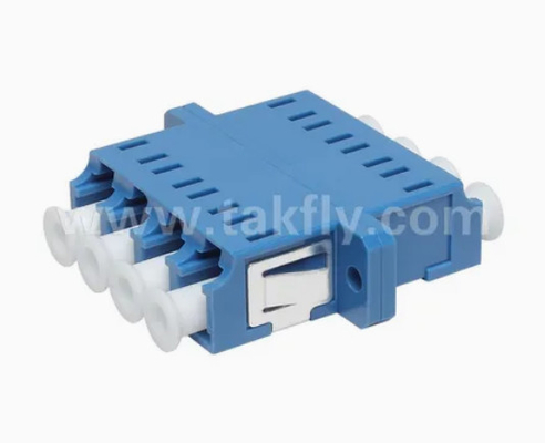 LC Quad APC Upc 4 cores Adapter الألياف الضوئية مع اللفافة Simplex و Duplex Style