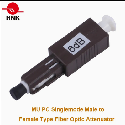 1310/1550nm Mu/PC Fiber Optic Attenuator -30dB النوع الواسع من درجات الحرارة من الذكر إلى الإناث