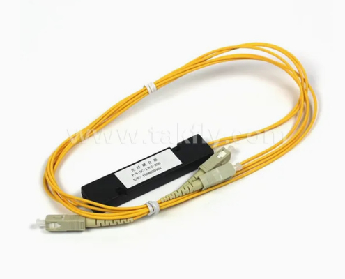 1X2 900um أنبوب الفولاذ المصغّر الألياف البصرية وحدات PLC القسمة عالية الموثوقية والاستقرار