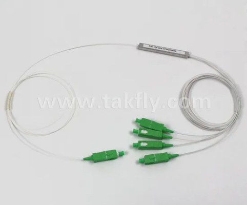 G657A1 نوع الألياف المقبل على الارتباط LC 1X8 900um أنابيب الفولاذ المصغرة Fiber Optic PLC Splitter PDL≤0.4dB