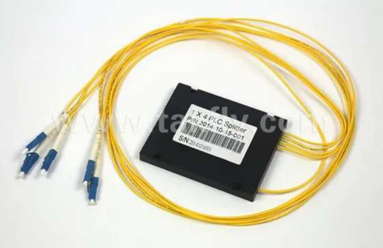 المدمج Gpon Epon 1X4 SC APC ABS FTTX Fiber Optic PLC Splitter مع تسامح درجة الحرارة -40- 85C