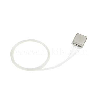 النوع الصناعي 16CH Ultra Compact DWDM Mux Demux ، 100GHz C18-C48 ، طول موجة دقيق ، منفذ ألياف أحادي الجانب