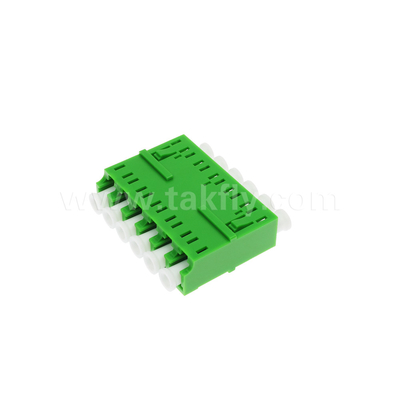 LC/APC 6 طرق محول ، SM OS2 ، أخضر ، بدون فلينج وضع واحد للشبكة