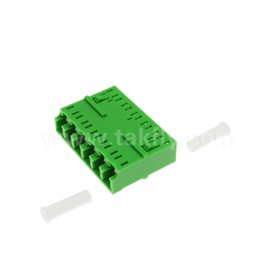 LC/APC 6 طرق محول ، SM OS2 ، أخضر ، بدون فلينج وضع واحد للشبكة