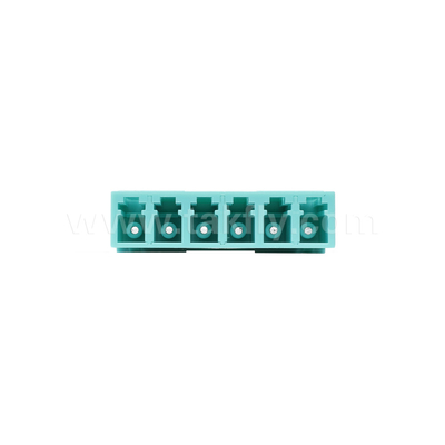 LC / PC 6 طرق محول ، MM OM3 ((Aqua) ، OM4 ((Violet) الأزرق ، بدون فلينج