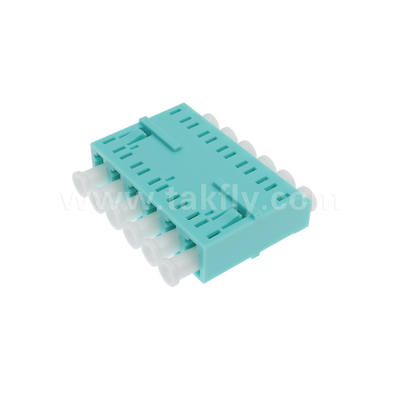 LC / PC 6 طرق محول ، MM OM3 ((Aqua) ، OM4 ((Violet) الأزرق ، بدون فلينج
