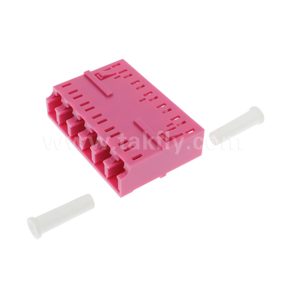 LC / PC 6 طرق محول ، MM OM3 ((Aqua) ، OM4 ((Violet) الأزرق ، بدون فلينج