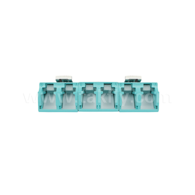 APC Polishing 6 Port LC Quad Dust Proof Adapter V2 للاتصالات الضوئية الألياف السريعة والدقيقة