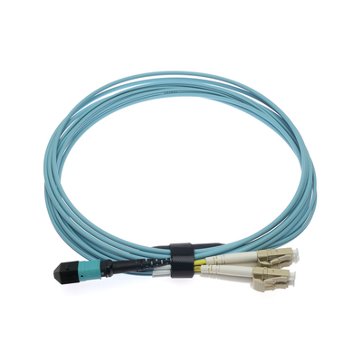 MPO MTP كابل الألياف الضوئية 50/125um PC APC خسارة منخفضة ≤0.2dB