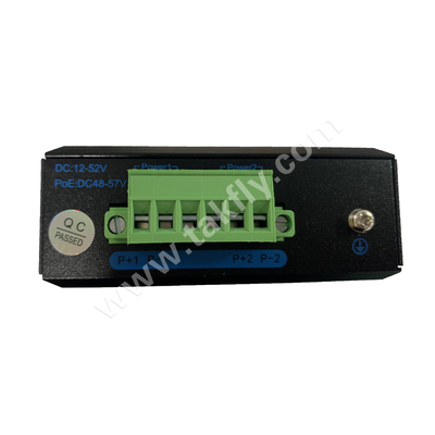 مفتاح جيجابت POE صناعي مع منفذ SFP واحد وتركيب سكة DIN