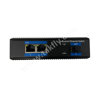 محول POE Ethernet الصناعي 2 منفذ جيجابيت مع فتحة SFP