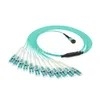 كابل تفريع MPO-LC OM4 بـ 24 نواة لمراكز بيانات 40G QSFP