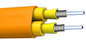 كابل ألياف ضوئية مدرع مسطح دوبلكس 2000 متر LSZH/PVC/PU