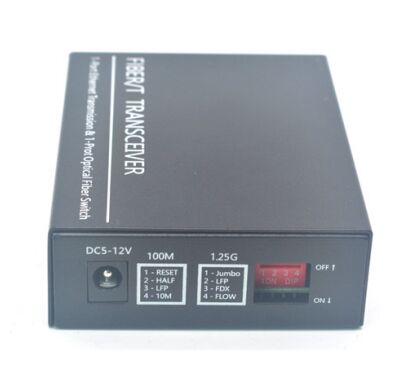 محول وسائط الألياف البصرية SC Simplex/Duplex 10/100/1000Base-TX إلى 1000Base-FX مع LFP