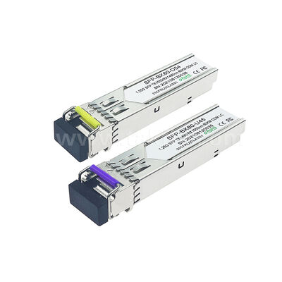 SFP 1.25 جيجابت في الثانية 80 كم LC تصل إلى Tx1490nm/Rx1550nm جهاز الإرسال والاستقبال البصري ثنائي الاتجاه لمركز البيانات FTTX