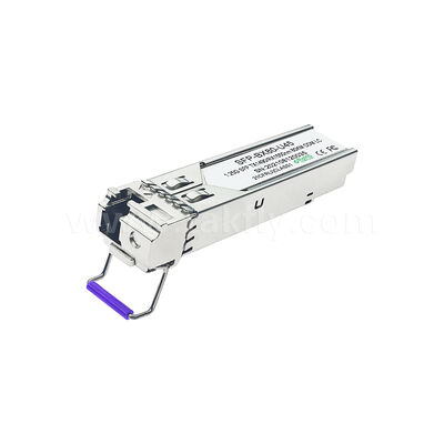 SFP 1.25 جيجابت في الثانية 80 كم LC تصل إلى Tx1490nm/Rx1550nm جهاز الإرسال والاستقبال البصري ثنائي الاتجاه لمركز البيانات FTTX