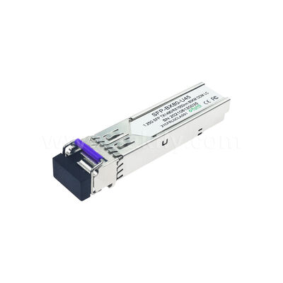 SFP 1.25 جيجابت في الثانية 80 كم LC تصل إلى Tx1490nm/Rx1550nm جهاز الإرسال والاستقبال البصري ثنائي الاتجاه لمركز البيانات FTTX